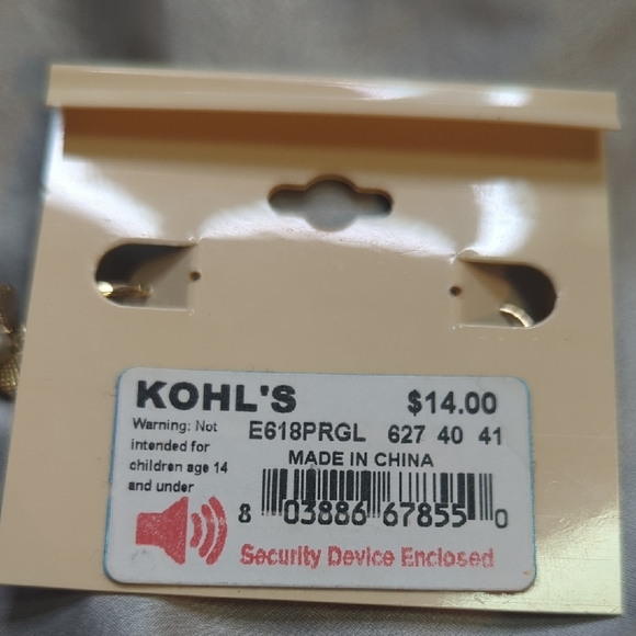 LC Lauren Conrad Gold Sea Shell and Pearl Earrings - Picture 2 of 2